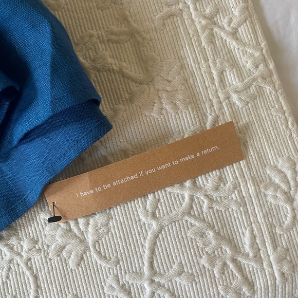 Reformation Adria Linen Dress in Azul - Picture 8 of 9